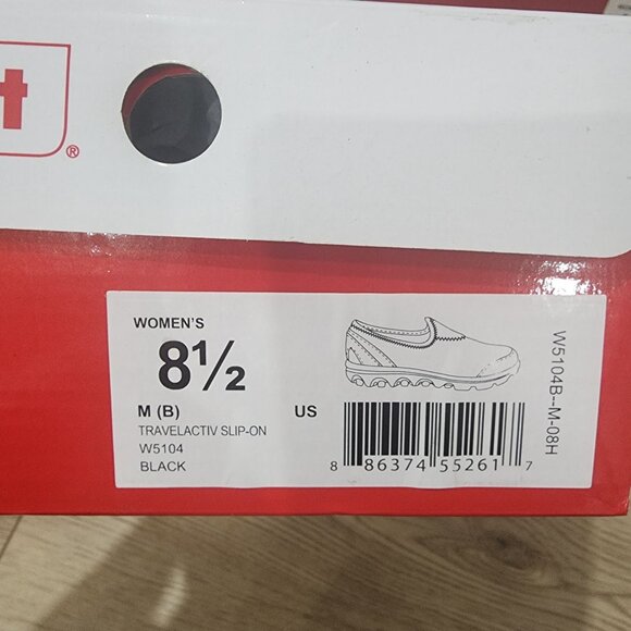 Propet Womens TravelActiv Slip-On Shoes Black 8.5 Medium Width Lightweight Breat - Picture 2 of 8